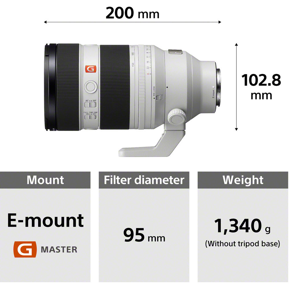 Kiralık Sony FE 50-150mm f/2 GM Lens (Sony E) | Kiralık Kameracım